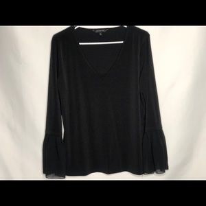 Women’s Black V neck Blouse